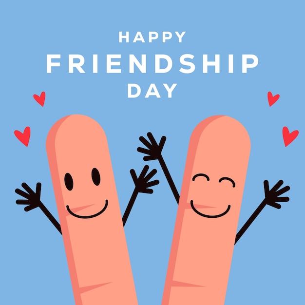 Cheerful Fingers Celebrating Friendship with Hearts | Jiffy Designs