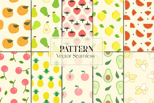 Vibrant Fruit and Vegetable Patterns: A Colorful Collection | Jiffy Designs