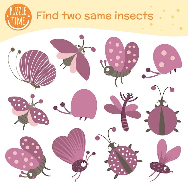 Vibrant Collection of Whimsical Insect Illustrations | Jiffy Designs