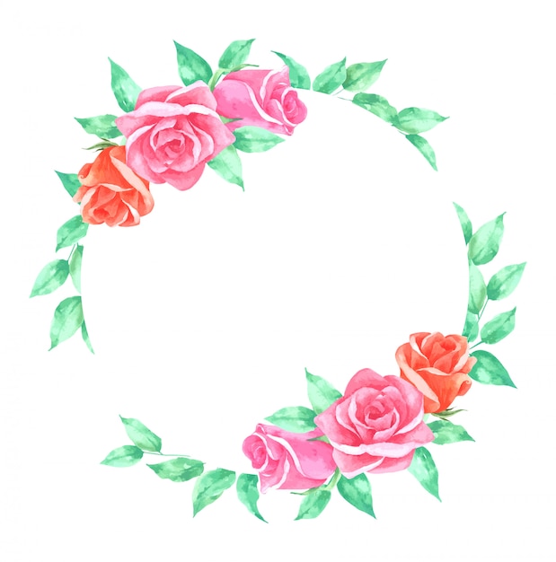 Vibrant Floral Wreath of Blooming Roses | Jiffy Designs