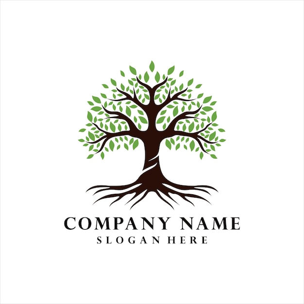 Vibrant Tree Logo with Company Name and Slogan | Jiffy Designs