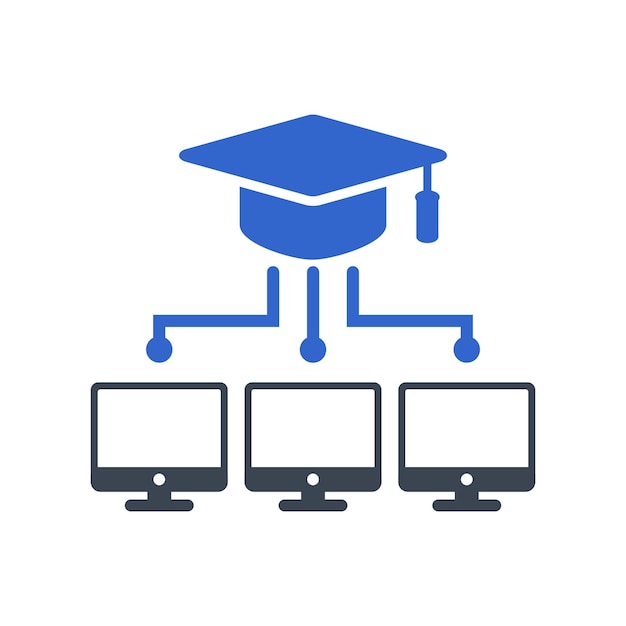 Graduation Ceremony Symbolized by Computer Network | Jiffy Designs