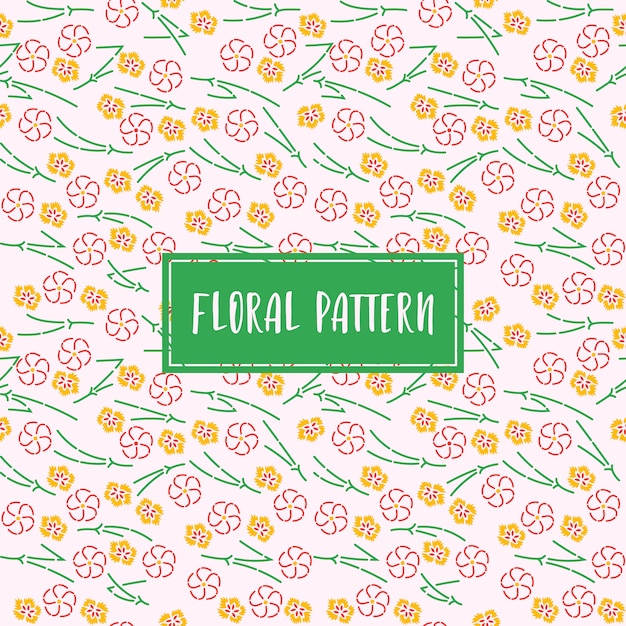 Vibrant Floral Pattern with Colorful Blossoms | Jiffy Designs
