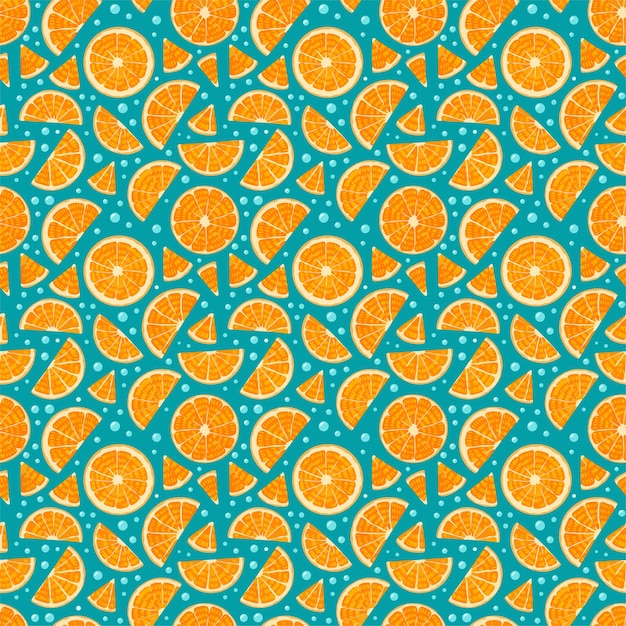 Vibrant Citrus Mosaic: A Zesty Explosion of Orange Slices | Jiffy Designs