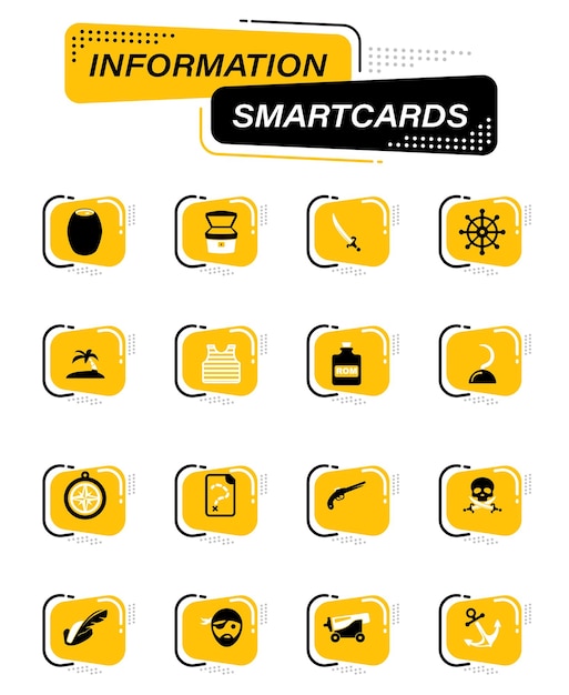 Vibrant Collection of Versatile Smartcard Icons for Diverse ...