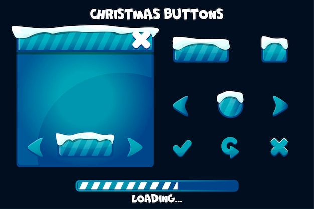 Vibrant Christmas Button Collection with Snowy Accents | Jiffy Designs