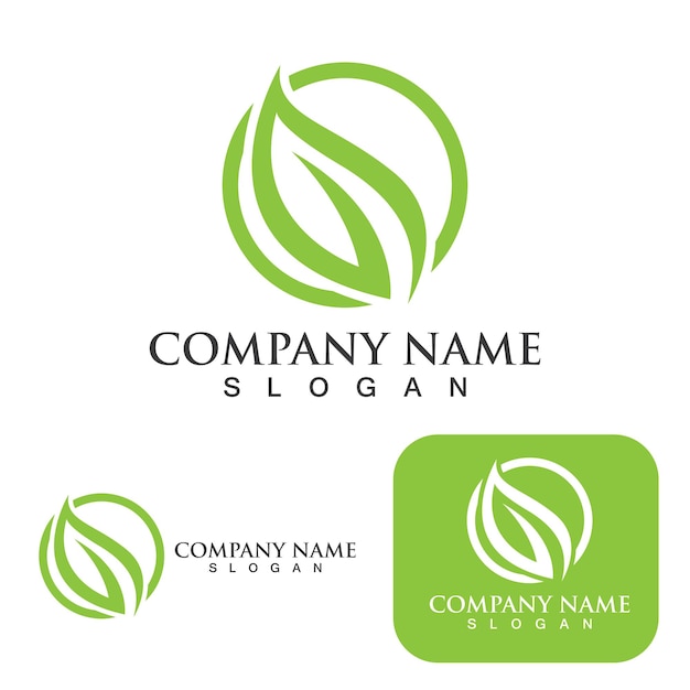 Elegant Green Leaf Logo Design for Eco-Friendly Brand | Jiffy Designs