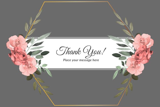 Elegant Floral Frame with Graceful Peony Blooms and Leaves | Jiffy Designs