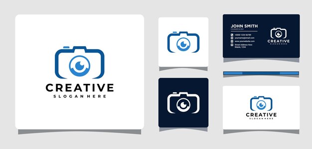 Sleek Camera Logo and Minimalist Business Card Design | Jiffy Designs