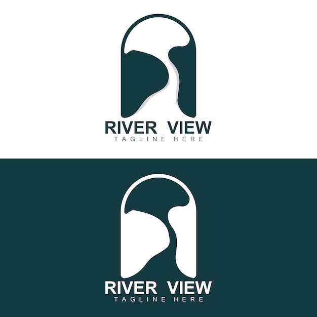 Serene River Landscape Logo Design | Jiffy Designs