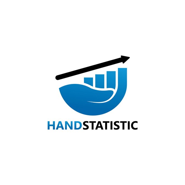 Sleek and Informative Hand Statistic Logo Design | Jiffy Designs