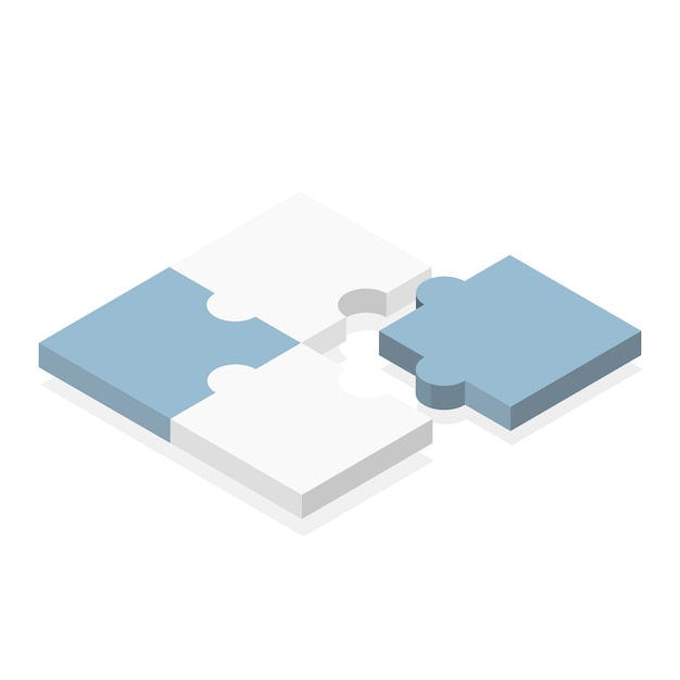 Interlocking Puzzle Pieces in Minimalist Design | Jiffy Designs