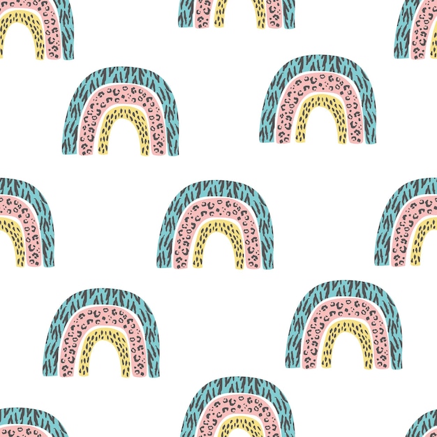 Vibrant Rainbow Patterns Perfect for Stickers and T-Shirt Design ...