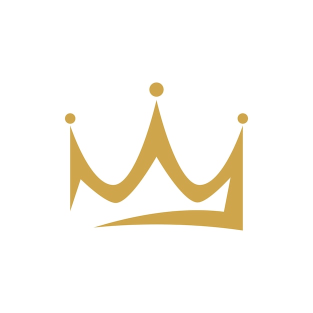 Elegant Golden Crown with Regal Silhouette and Radiant Orbs | Jiffy Designs