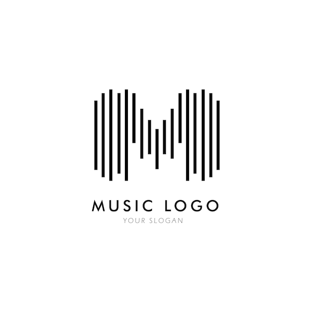 Minimalist Sound Waves Emblem for Music Studio or Band | Jiffy Designs