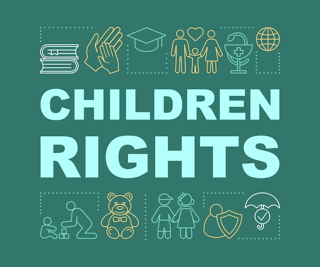 Diverse icons representing children's rights and education | Jiffy Designs