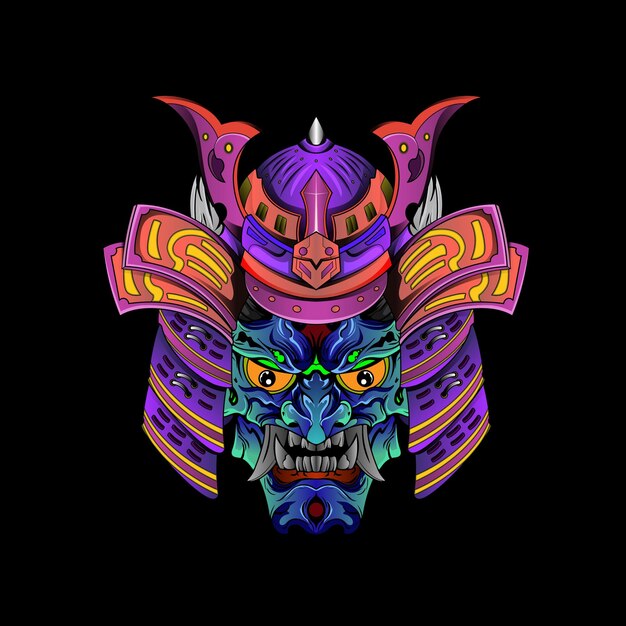 Vibrant Tribal Mask of Fierce Mythical Creature | Jiffy Designs