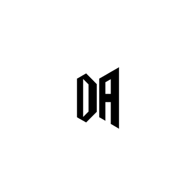 Stylish Monogram Design with Bold 'DA' Letters | Jiffy Designs