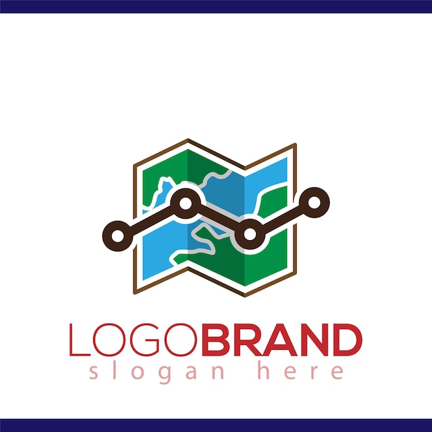 Vibrant Compass Map Logo with Dynamic Shapes and Colors | Jiffy Designs