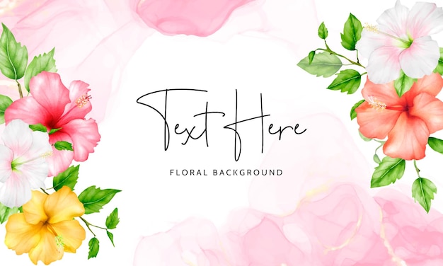 Vibrant Watercolor Floral Background with Handwritten Text | Jiffy Designs