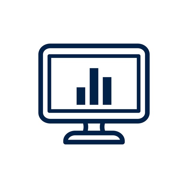Minimalist Computer Monitor with Analytical Bar Graph | Jiffy Designs