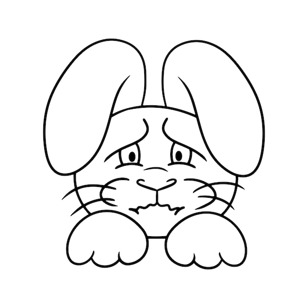 Charming Rabbit Peeking with Curiosity | Jiffy Designs