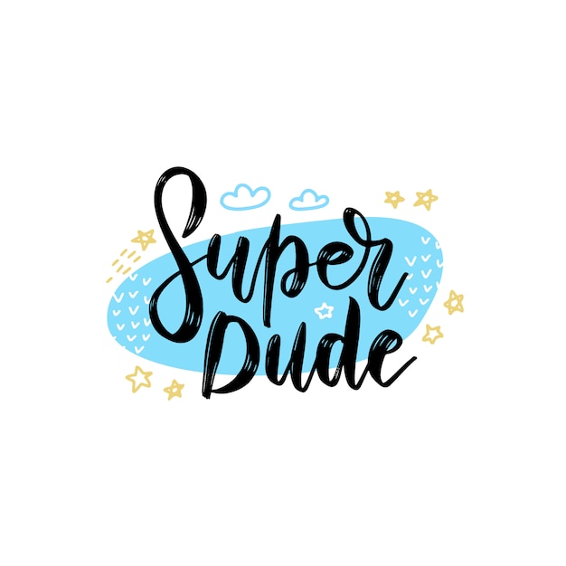 Whimsical Lettering with Playful Cloud and Star Accents | Jiffy Designs