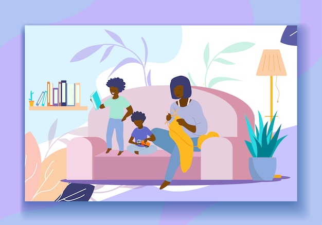 Cozy Family Moment in Vibrant Living Room | Jiffy Designs