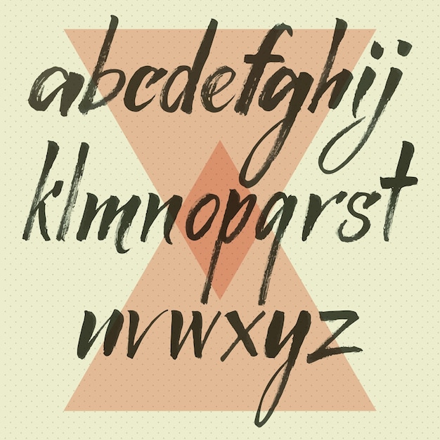 Handwritten Alphabet with Geometric Shapes and Patterns | Jiffy Designs