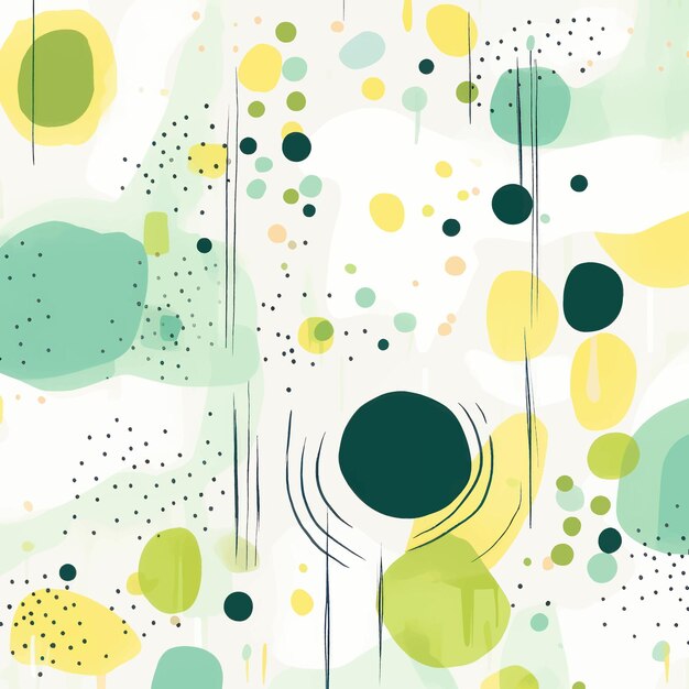 Vibrant Abstract Shapes and Dots Composition | Jiffy Designs