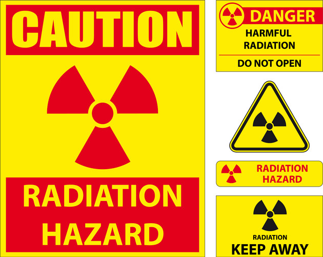 Collection Of Radiation Hazard Signs | Jiffy Designs