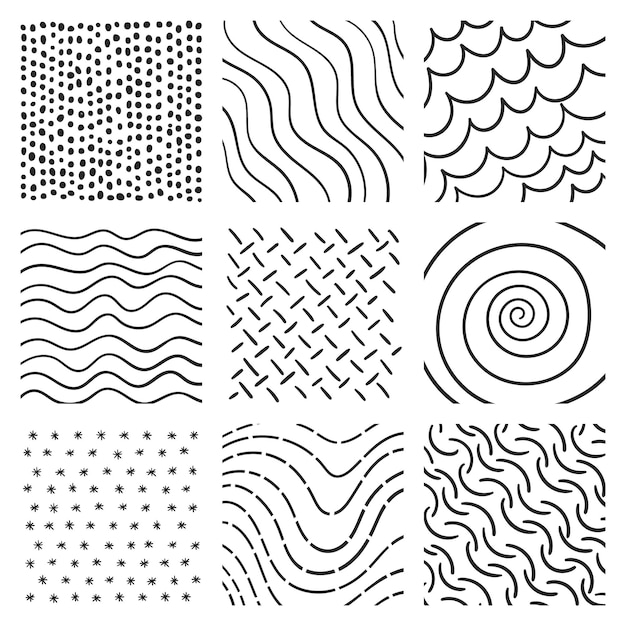 Captivating Patterns: A Monochrome Mosaic of Shapes and Textures ...