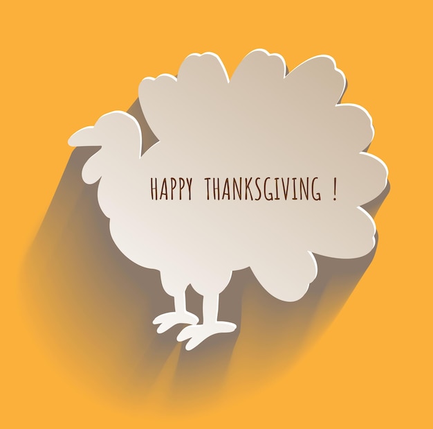 Minimalist Thanksgiving Turkey Silhouette on Sunny Background | Jiffy ...