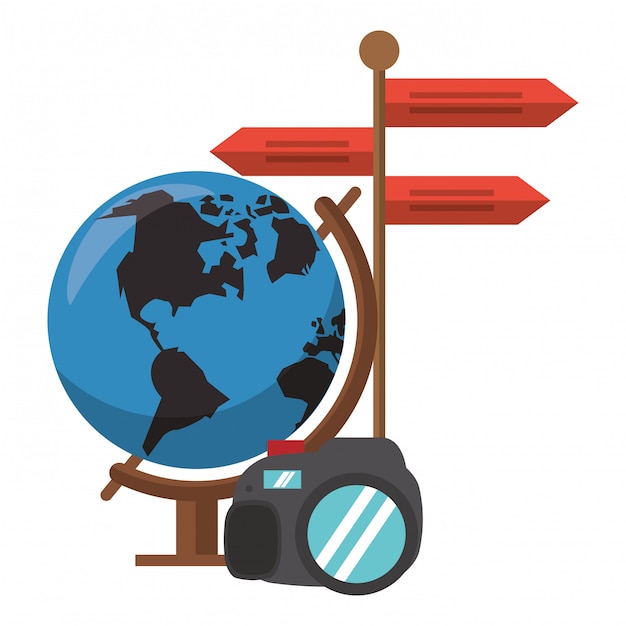 Explore the World with Directional Signposts and Globe | Jiffy Designs