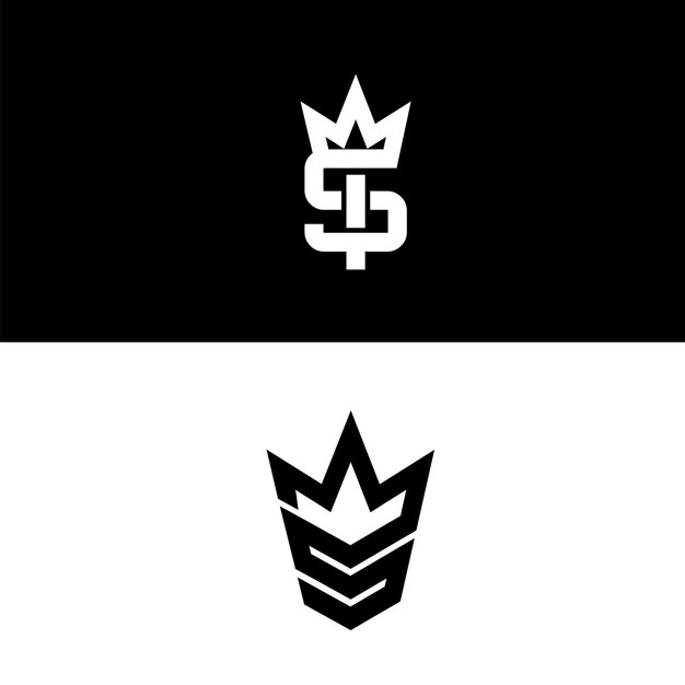 Regal Monogram Emblem with Distinctive Crown Symbol | Jiffy Designs