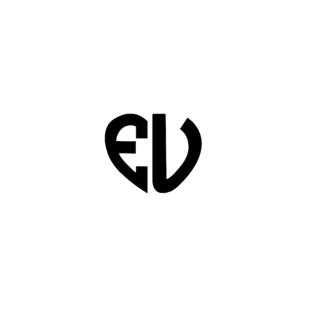 Sleek and Sophisticated EV Monogram Logo Design | Jiffy Designs