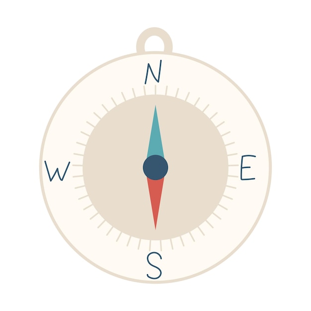 Detailed Compass Rose with Distinct Directional Indicators | Jiffy Designs