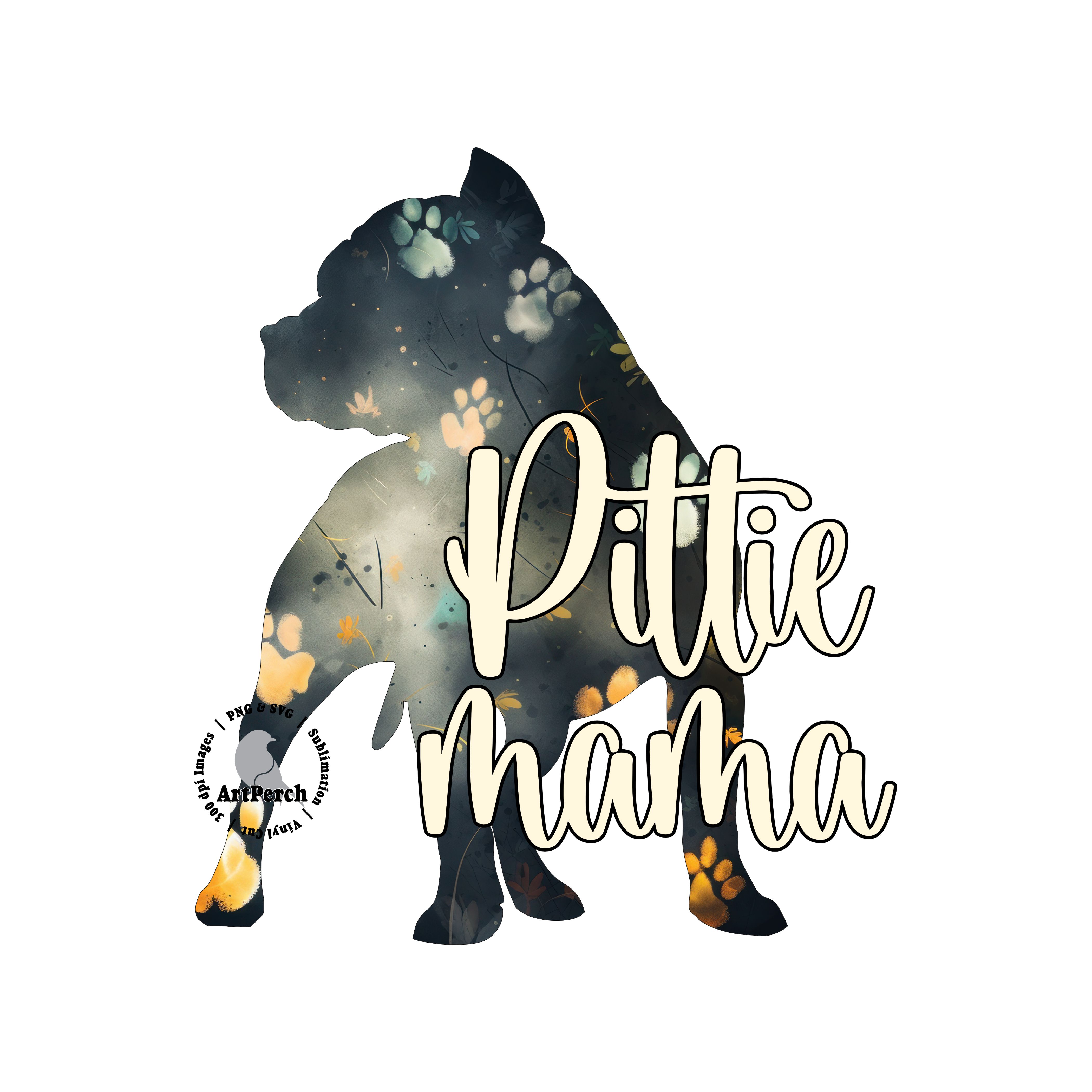 Pittie Mama PNG, Pit Bull Shirt Design, Dog Mama PNG, Sublimation ...