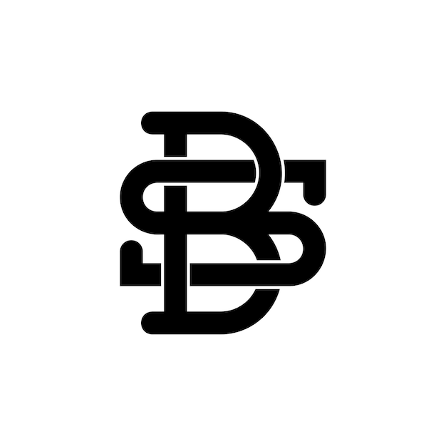 Captivating Monogram Illustration with Bold Overlapping Letters | Jiffy ...
