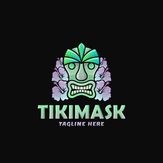 Fierce Tiki Mask with Vibrant Colors and Tribal Motifs | Jiffy Designs
