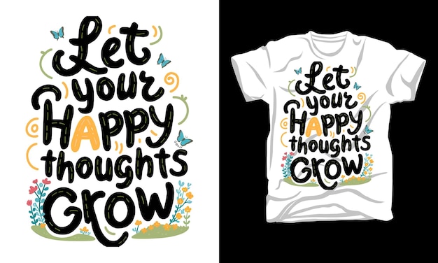Uplifting Floral Lettering Encourages Positive Mindset | Jiffy Designs