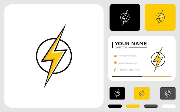 Striking Lightning Bolt Symbol in Bold Graphic Design | Jiffy Designs