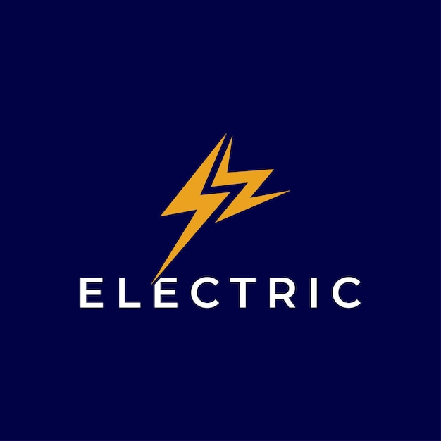 Powerful Electric Bolt on Vibrant Navy Background | Jiffy Designs