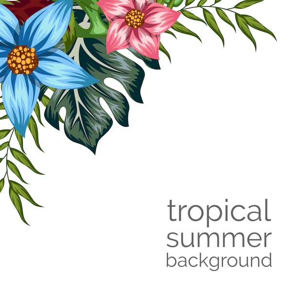 Vibrant Tropical Floral Arrangement with Lush Foliage | Jiffy Designs