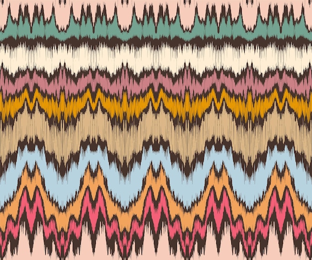 Vibrant Tribal-Inspired Geometric Pattern in Earthy Tones | Jiffy Designs
