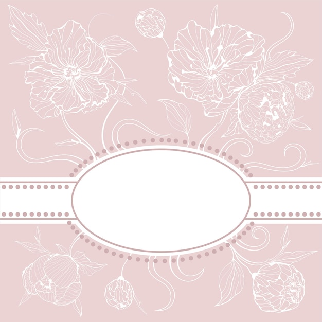 Elegant Floral Frame with Delicate Pattern | Jiffy Designs