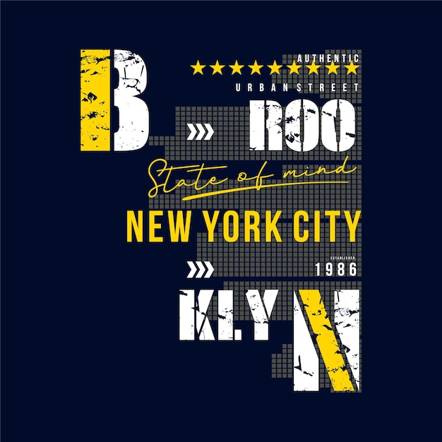 Vintage Typographic Design for New York City | Jiffy Designs