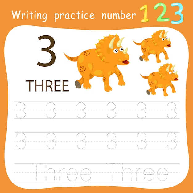 Playful Lion Cubs Practicing Numbers on Vibrant Orange | Jiffy Designs