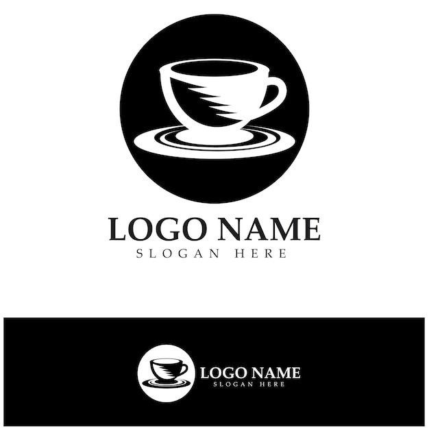 Elegant Coffee Cup Logo with Minimalist Design | Jiffy Designs
