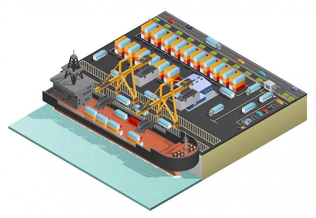 Vibrant Cargo Ship Transporting Colorful Shipping Containers | Jiffy ...